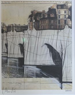 Lithographie Le Pont Neuf, Christo and Jeanne-Claude